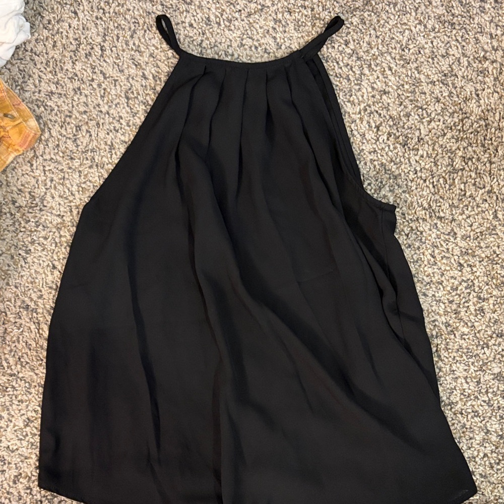 Black Sleeveless Top Womens